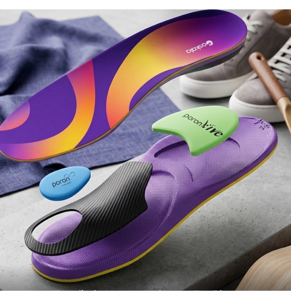 GoSkala Orthotic Insoles for Plantar Fasciitis, Medium Arch Support